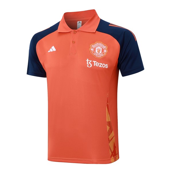 Polo Manchester United 2024 2025 Naranja Azul 2